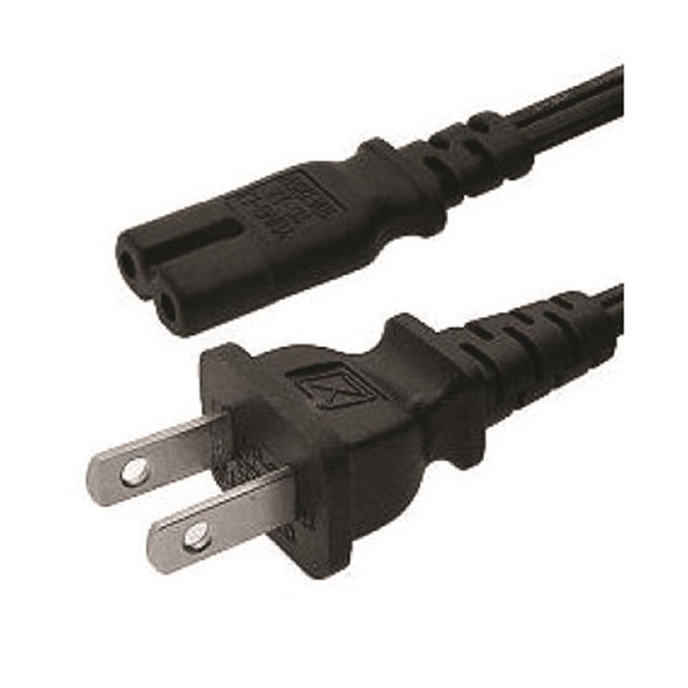 Henrys.com : ESSENTIALS REPLACEMENT AC POWER CORD 2-PRONG 3'