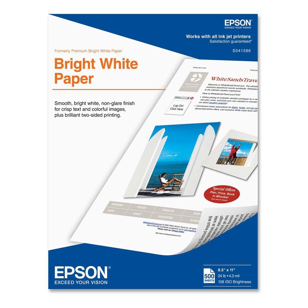 EPSON PREM BRIGHT WHITE PAPER(8.5X11)500SH