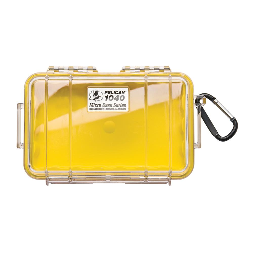 PELICAN CLEAR 1040 MICRO CASE, YELLOW